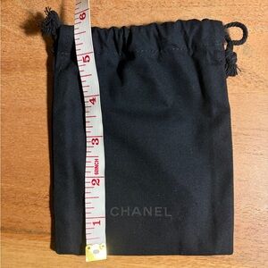 CHANEL Black Drawstring Bag
